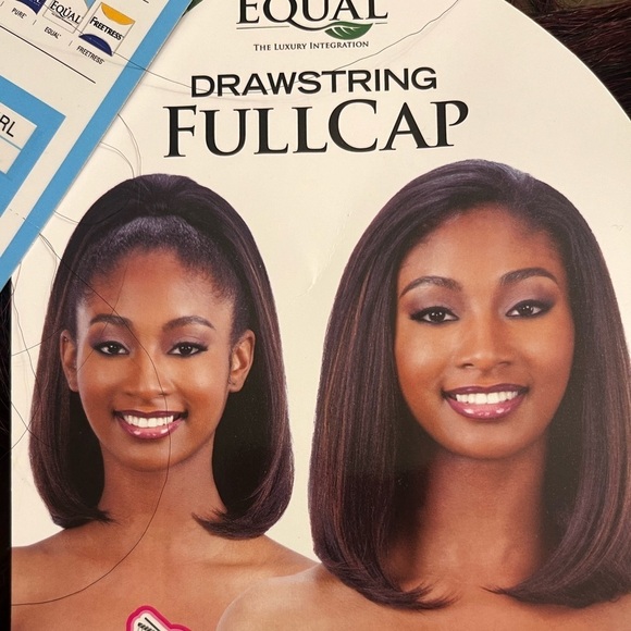 FreeTress Equal FullCap Drawstring Synthetic Half Wig – Angelic Girl - Picture 4 of 6